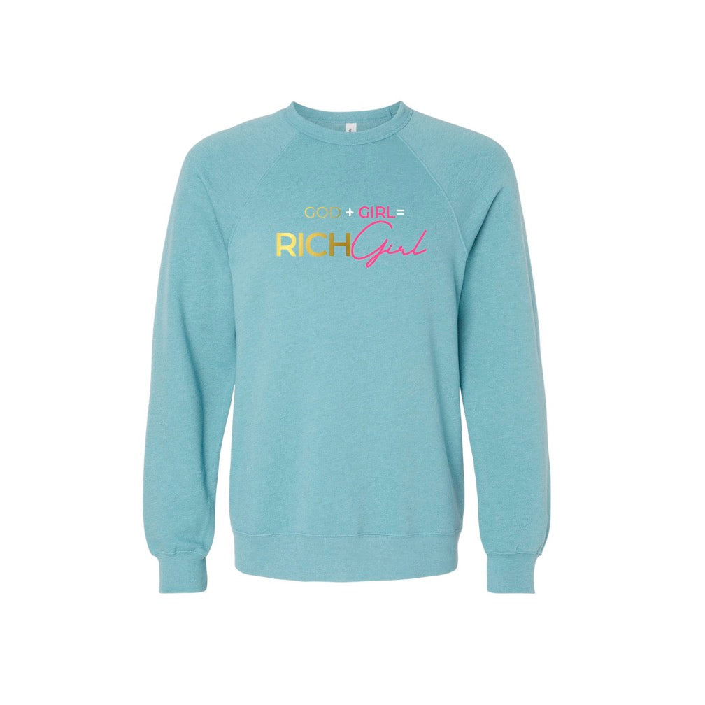 Sponge Fleece Raglan Crewneck Sweatshirt